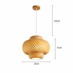 Ręcznie tkana bambusowa lampa wisząca – nowoczesna naturalna lampa sufitowa