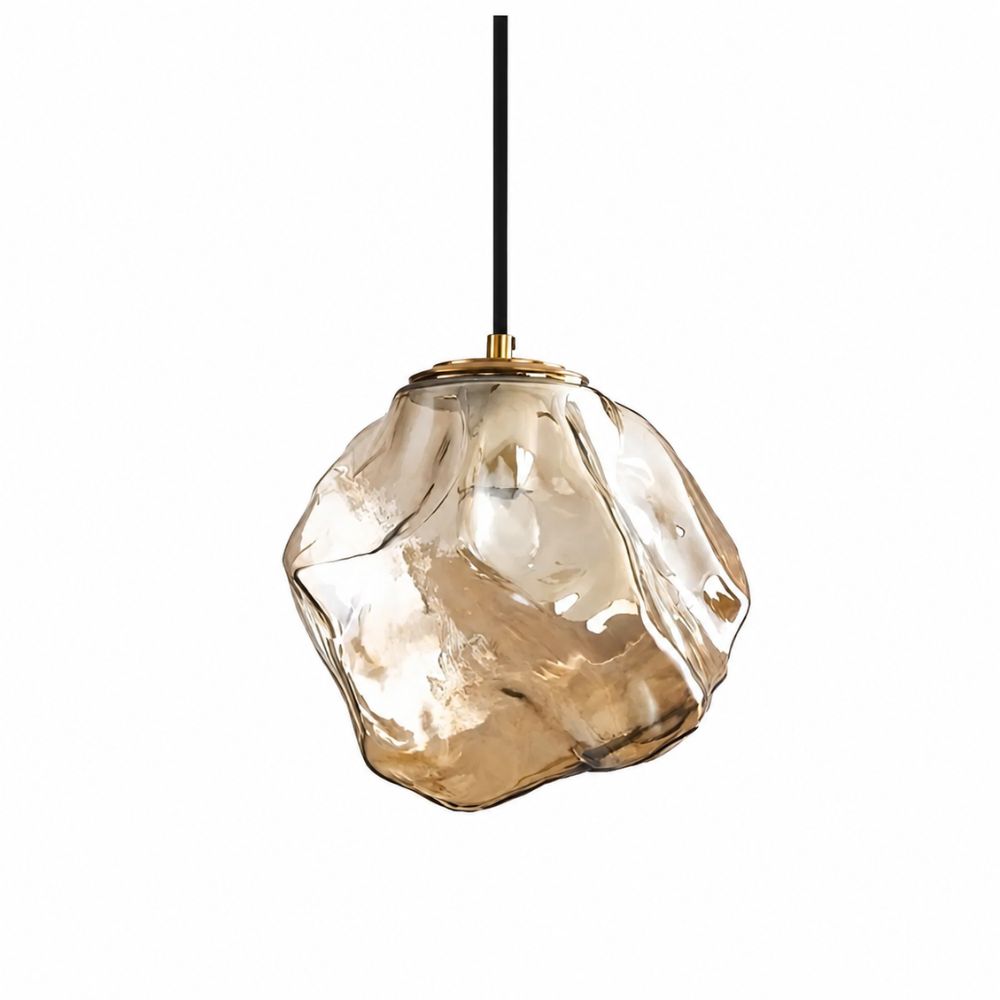 Lampa wisząca LED z teksturą kostki lodu