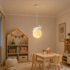 Fantazyjna przytulna lampa wisząca z podświetleniem