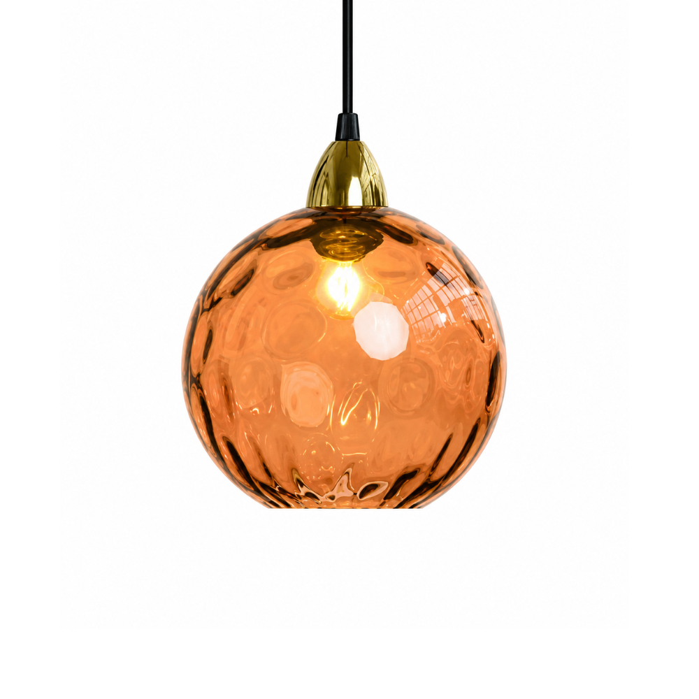 Kolorowa szklana lampa wisząca do nowoczesnych wnętrz