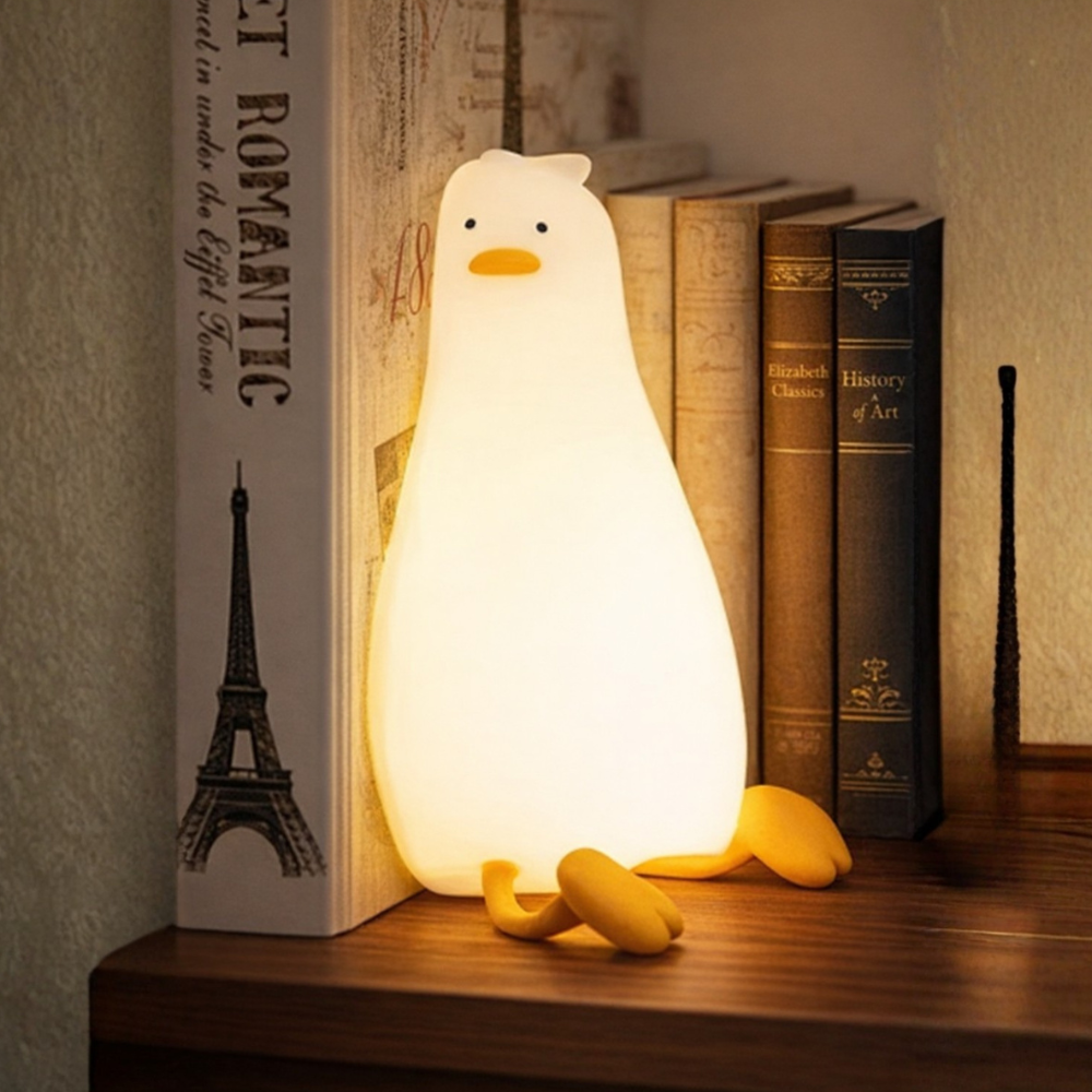 Lampka nocna LED w kształcie kaczki – ładowania