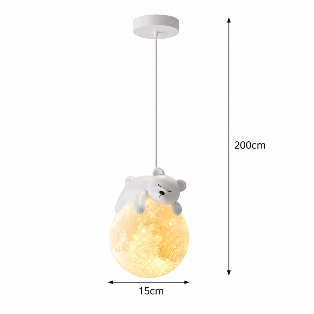 Fantazyjna przytulna lampa wisząca z podświetleniem