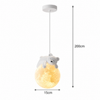Fantazyjna przytulna lampa wisząca z podświetleniem