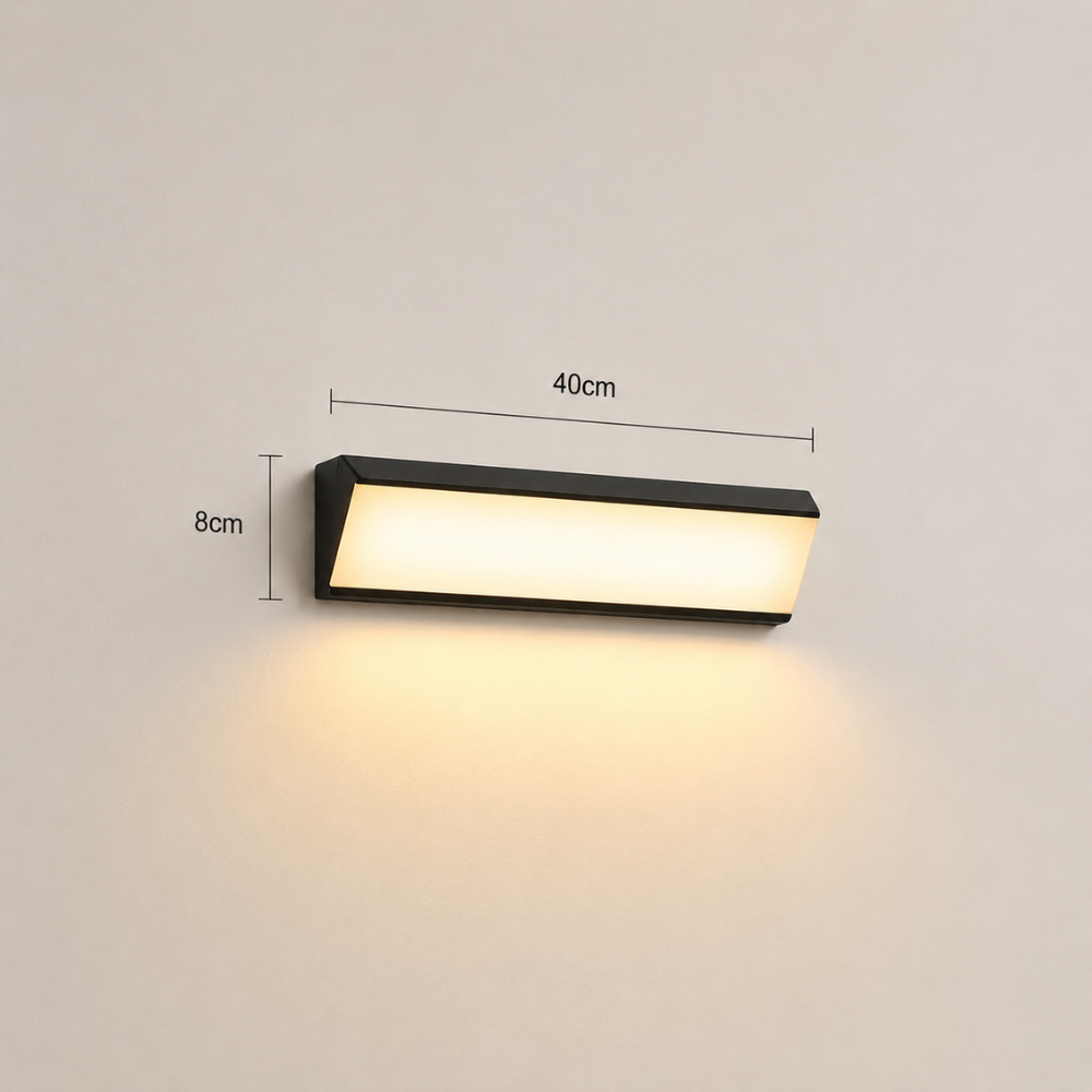 Minimalistyczna inteligentna kinkiet zewnętrzny LED