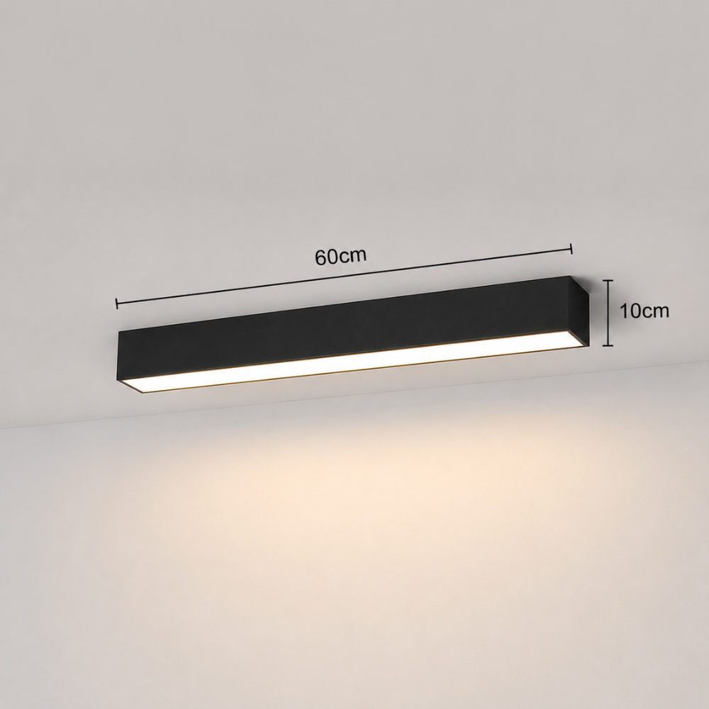 Ściemnialna liniowa lampa sufitowa led