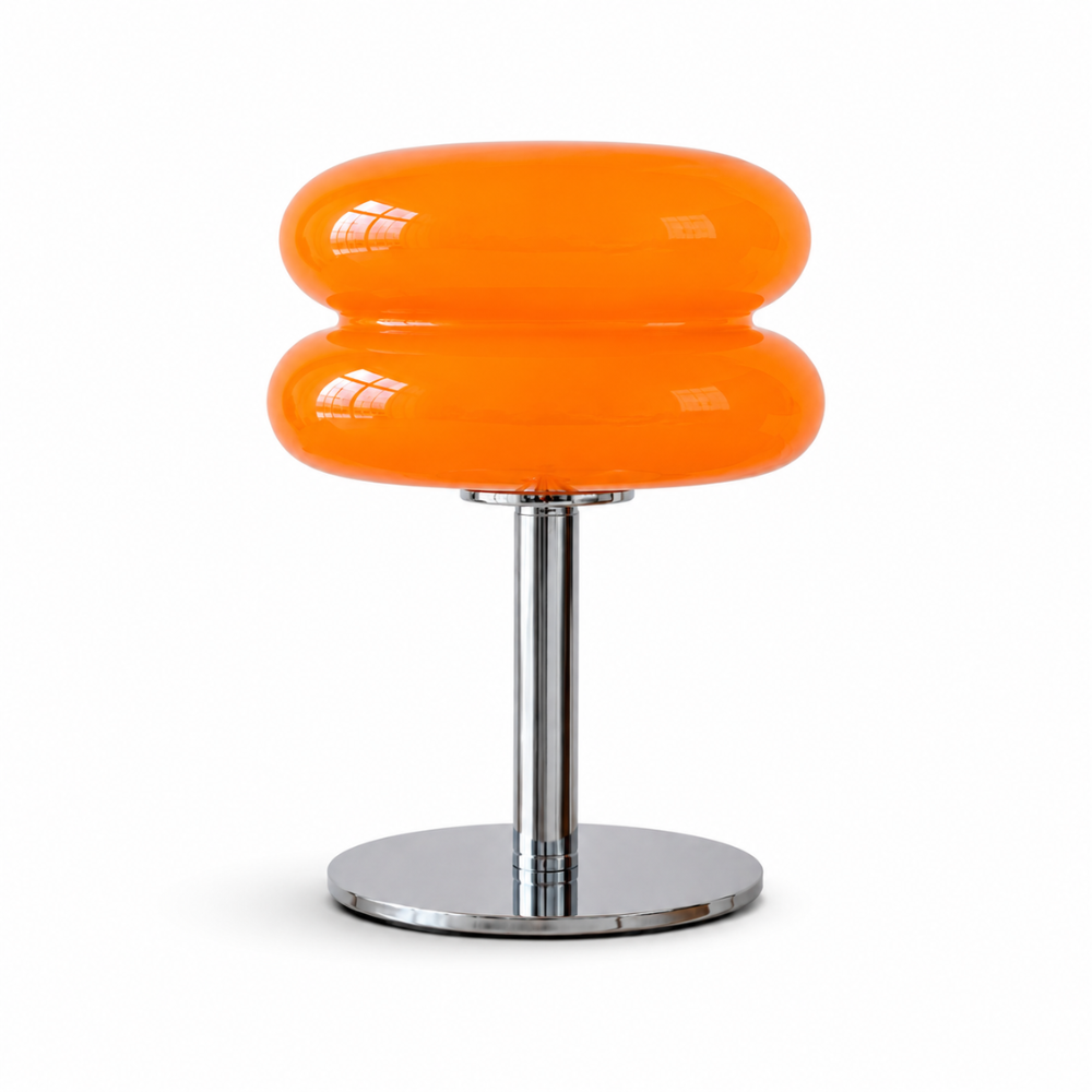 Szklana lampa stołowa Macaron – oświetlenie nastrojowe