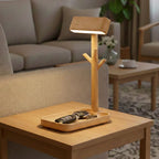 Lampa stołowa z miejscem do przechowywania – nowoczesny design