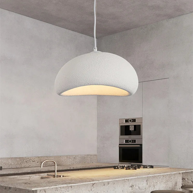 Lampa sufitowa Wabi Sabi z włókna szklanego, styl nordycki