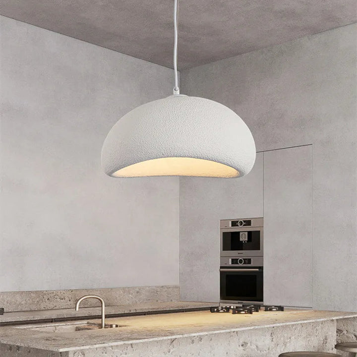 Lampa sufitowa Wabi Sabi z włókna szklanego, styl nordycki
