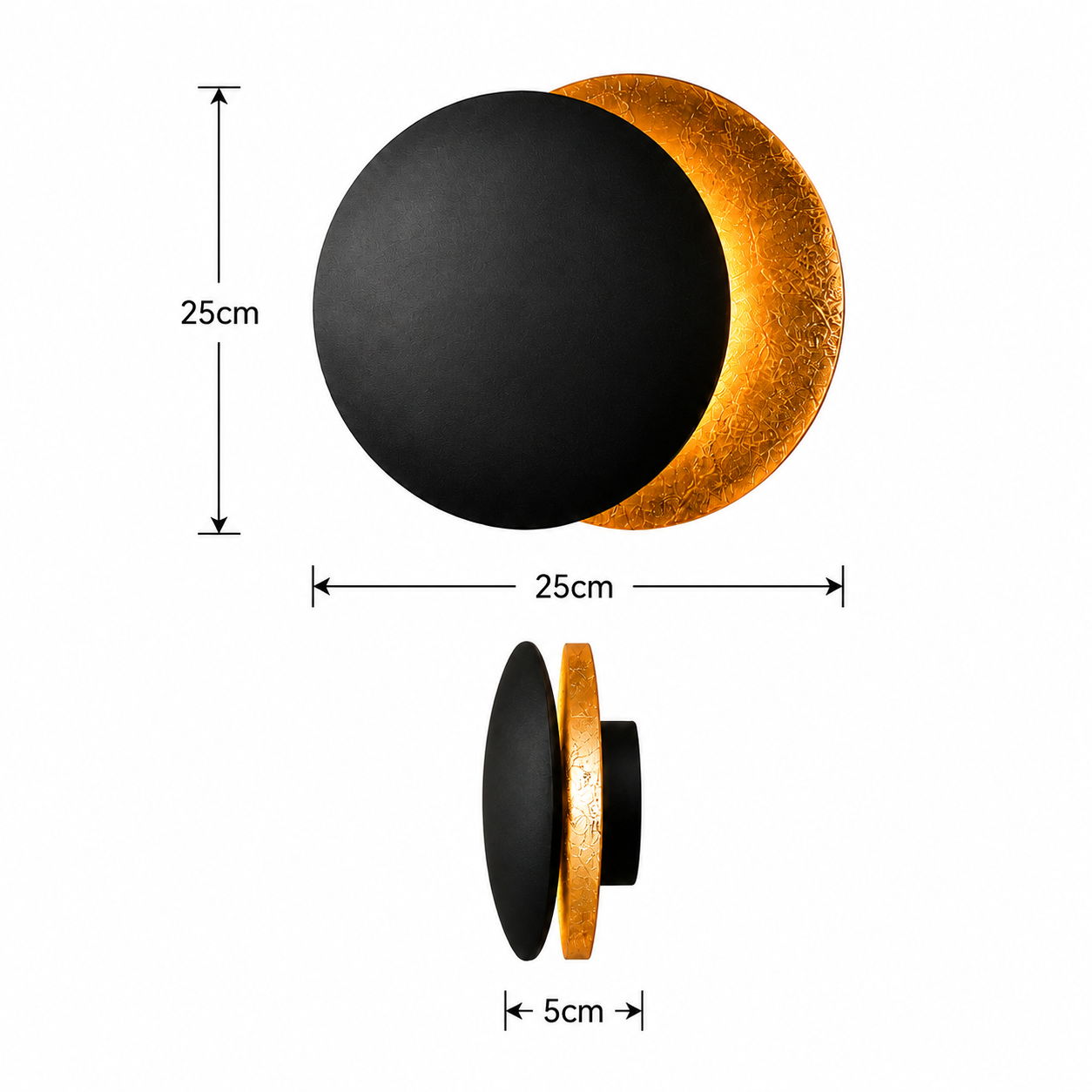 Kinkiet Solar Eclipse w stylu ambient