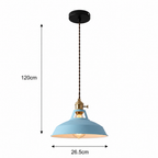 Minimalistyczna lampa wisząca w stylu industrialnym z matowym wykończeniem
