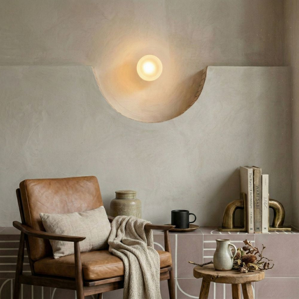 Nowoczesna lampa ścienna Nordic Luminous z akrylu