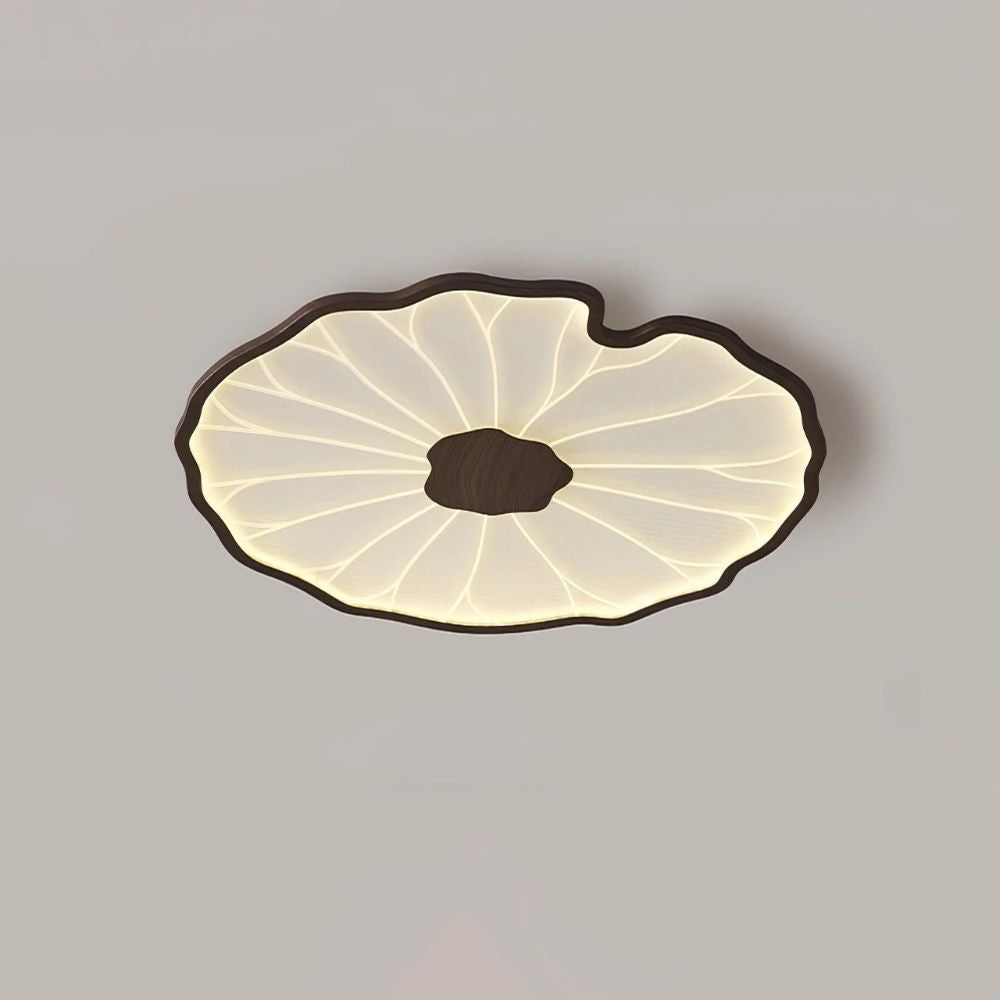Nowoczesna lampa sufitowa LED w kształcie liścia lotosu