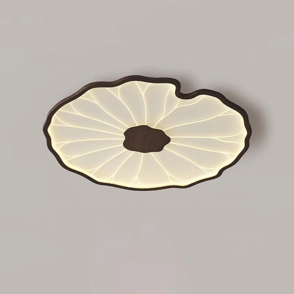Nowoczesna lampa sufitowa LED w kształcie liścia lotosu