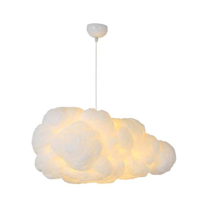 Lampa sufitowa z dwoma abażurami – biały kolor