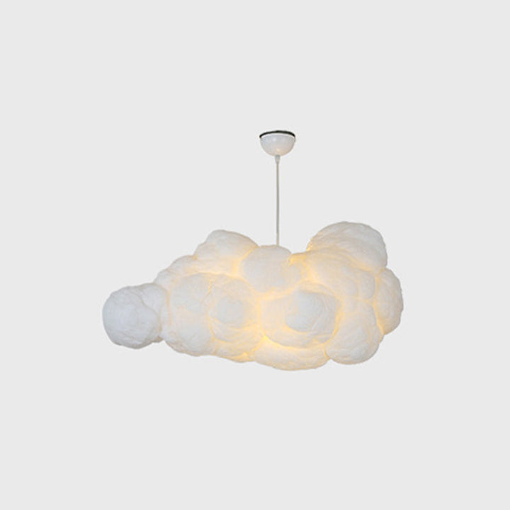 Lampa sufitowa z dwoma abażurami – biały kolor