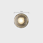 Lampa ścienna Ceto z okrągłym kloszem w stylu skandynawskim