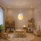 Fantazyjna przytulna lampa wisząca z podświetleniem