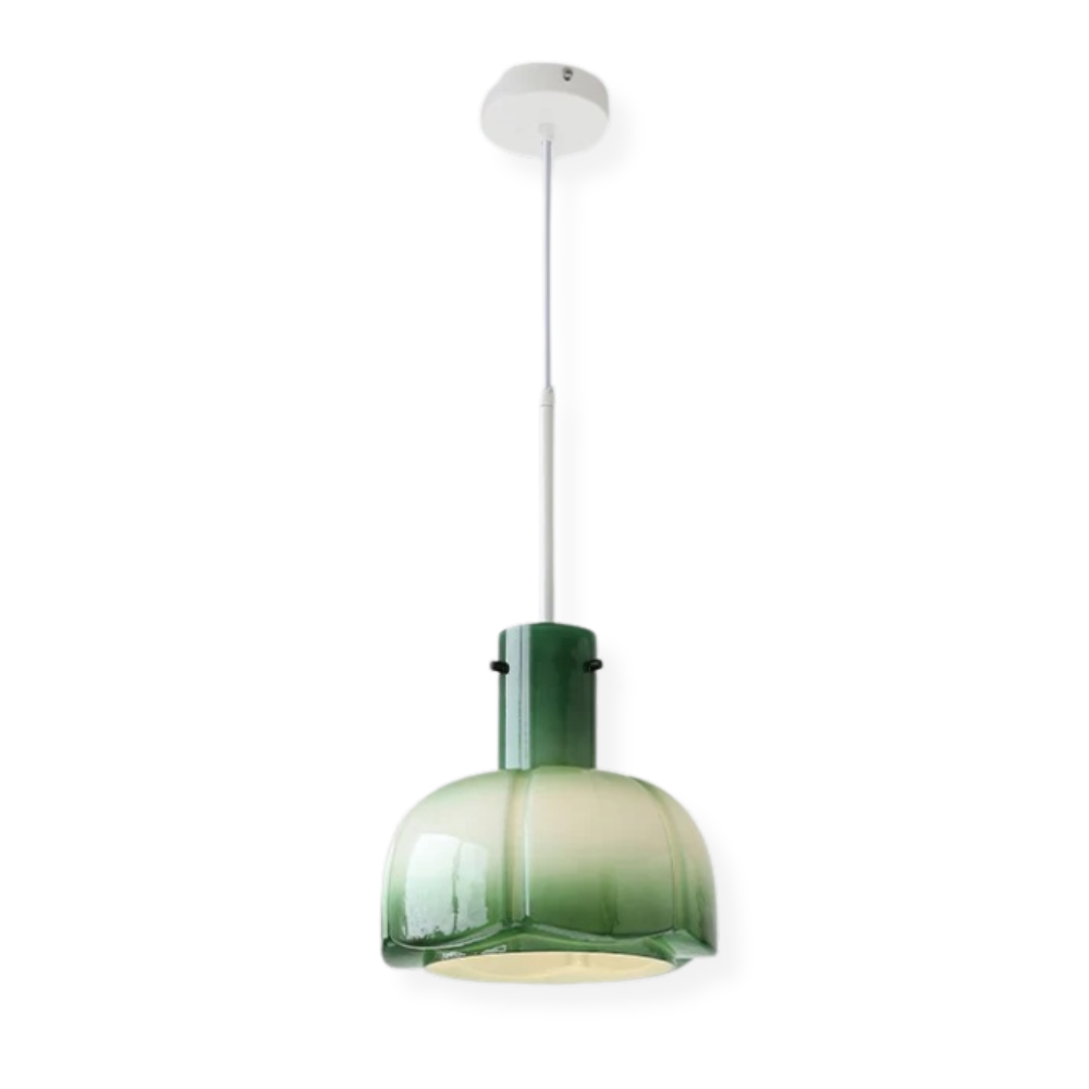 Minimalistyczna szklana lampa wisząca
