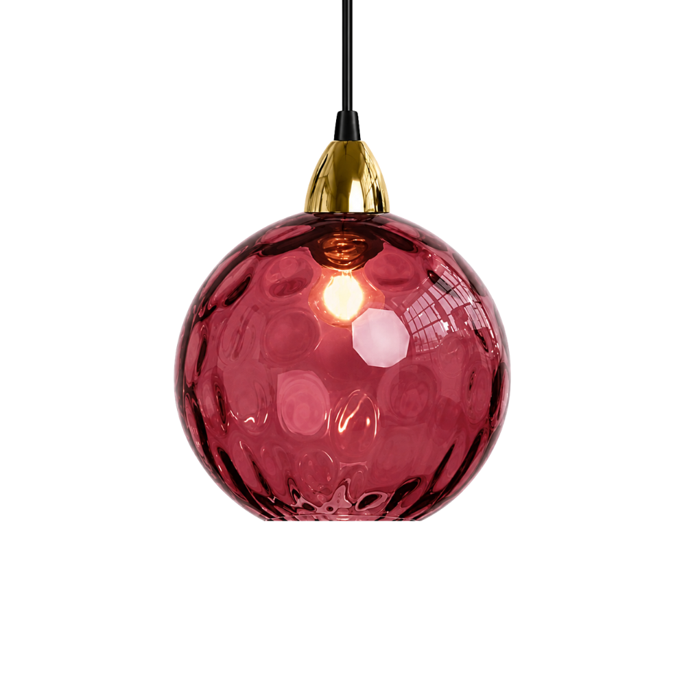Kolorowa szklana lampa wisząca do nowoczesnych wnętrz