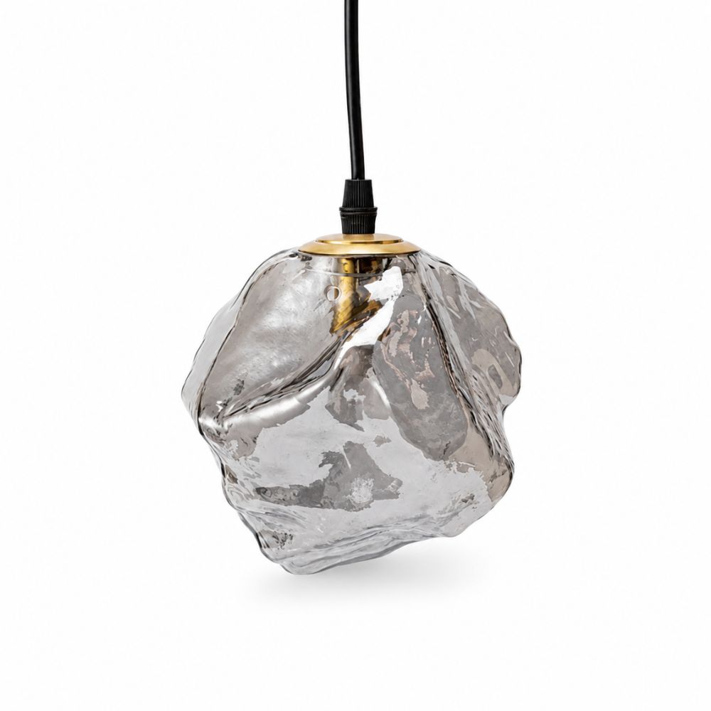Lampa wisząca LED z teksturą kostki lodu