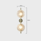 Lampa ścienna Ceto z okrągłym kloszem w stylu skandynawskim