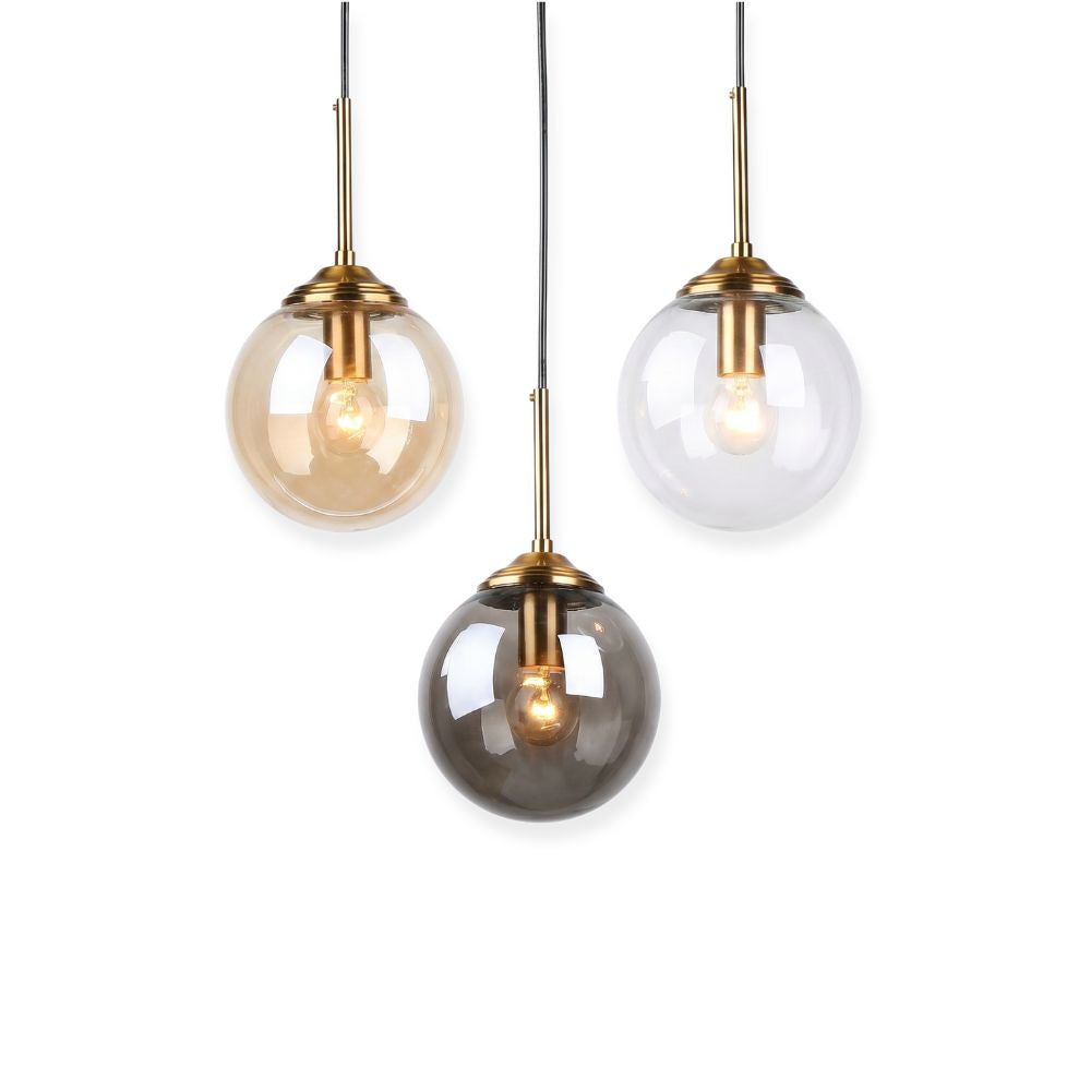 Nordycka szklana lampa wisząca LED