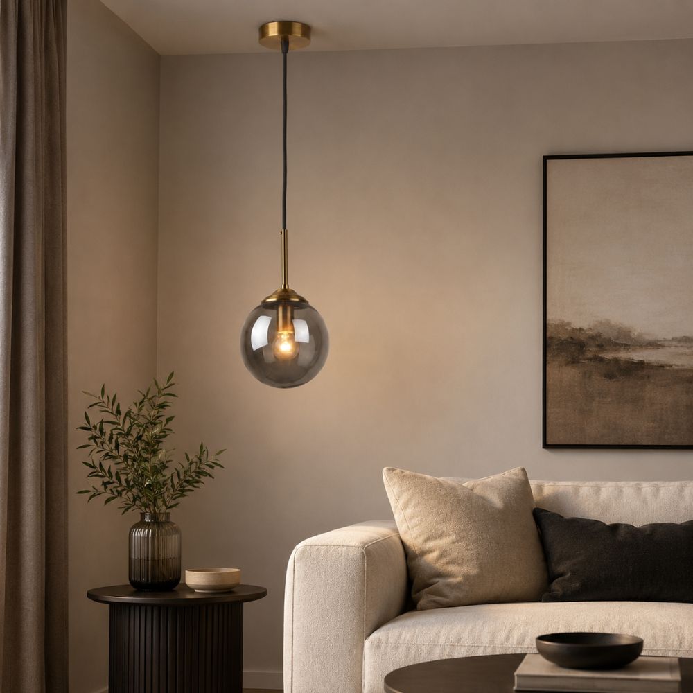 Nordycka szklana lampa wisząca LED