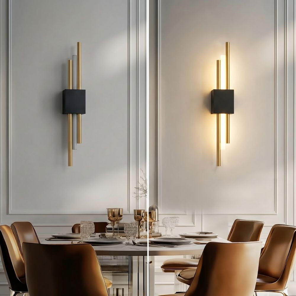 Nowoczesna Lampa Ścienna LED z Metalową Ramą