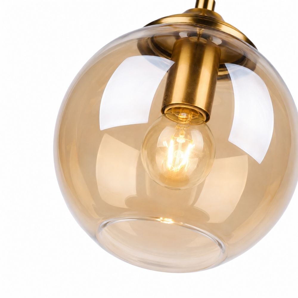 Nordycka szklana lampa wisząca LED