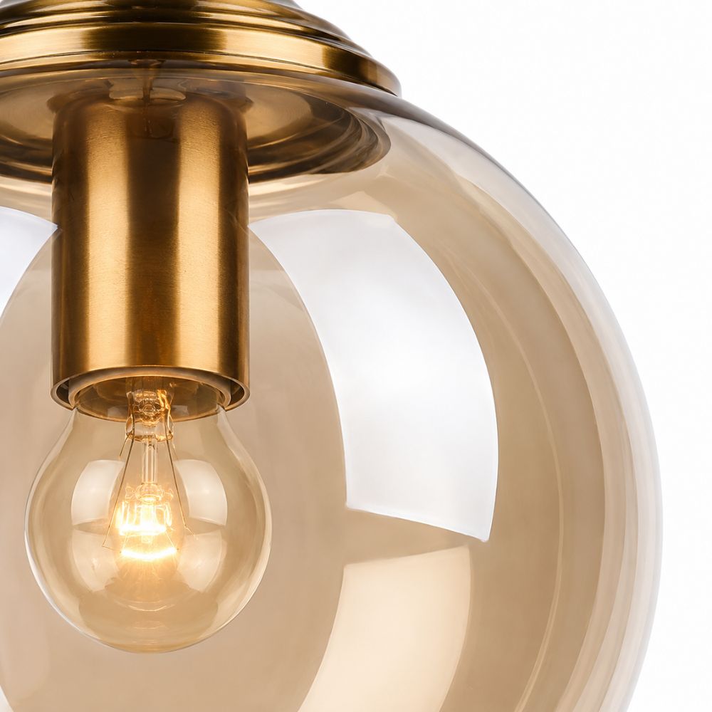 Nordycka szklana lampa wisząca LED