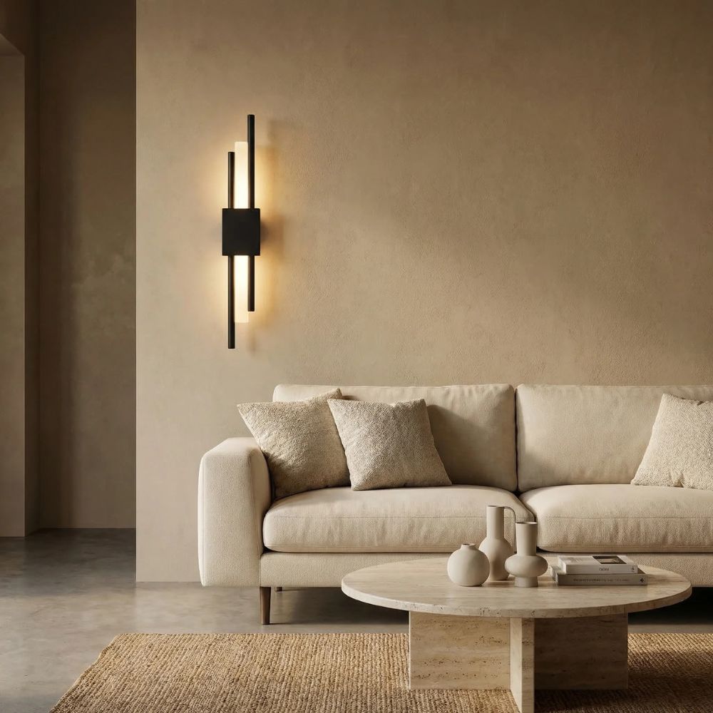 Nowoczesna Lampa Ścienna LED z Metalową Ramą