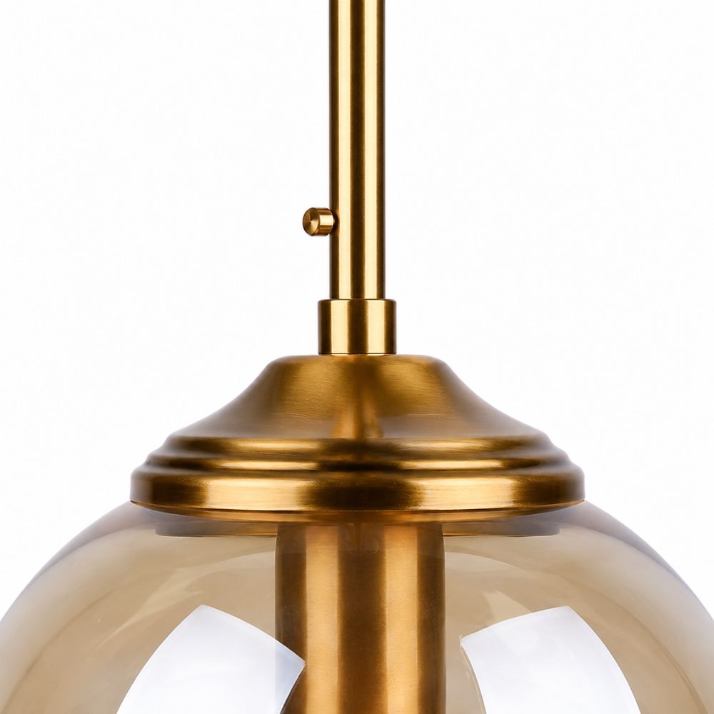 Nordycka szklana lampa wisząca LED