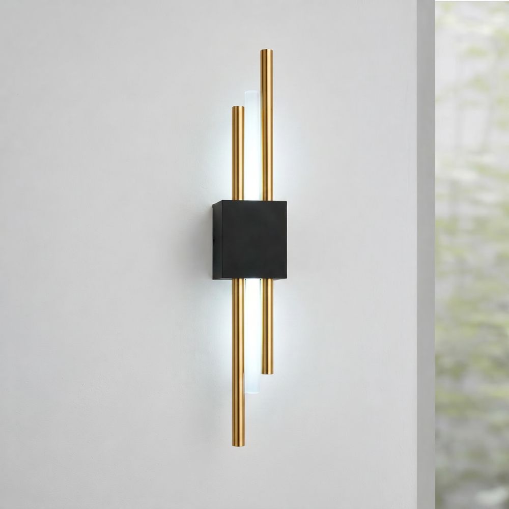Nowoczesna Lampa Ścienna LED z Metalową Ramą
