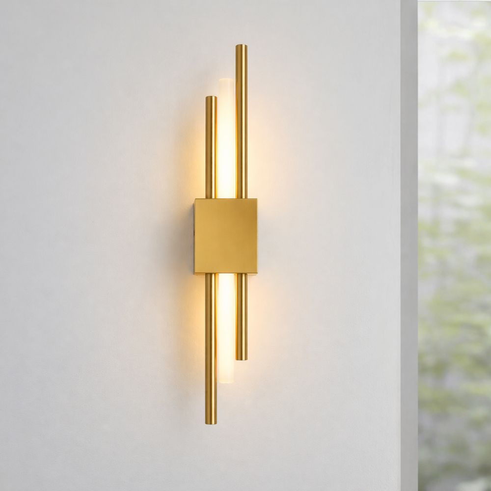 Nowoczesna Lampa Ścienna LED z Metalową Ramą