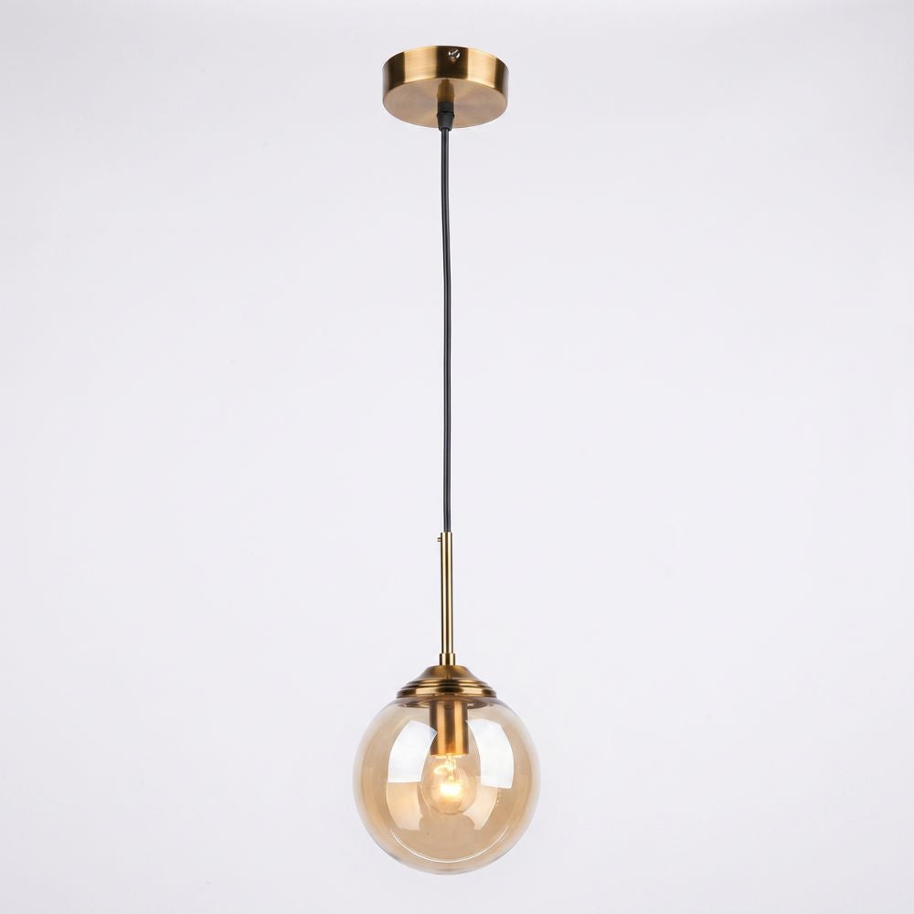 Nordycka szklana lampa wisząca LED