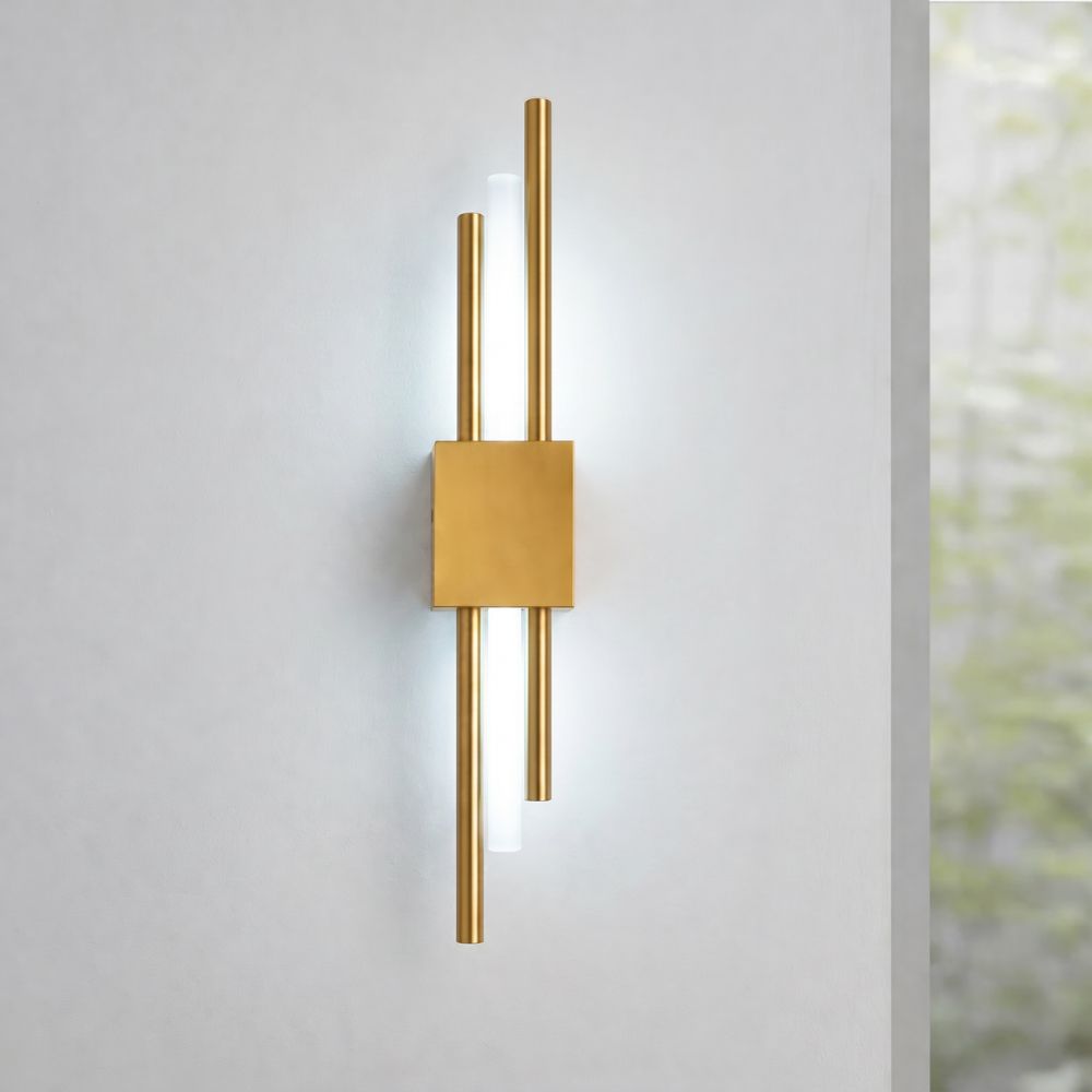 Nowoczesna Lampa Ścienna LED z Metalową Ramą