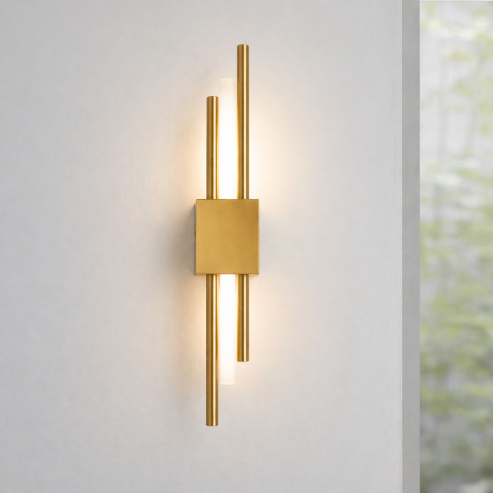 Nowoczesna Lampa Ścienna LED z Metalową Ramą
