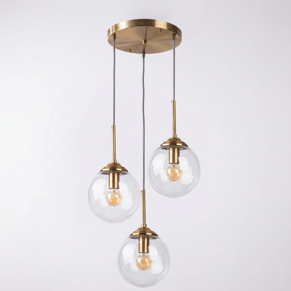 Nordycka szklana lampa wisząca LED