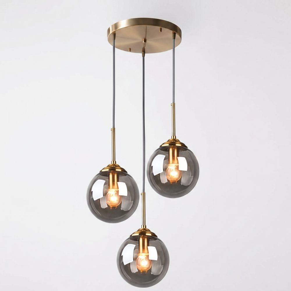Nordycka szklana lampa wisząca LED