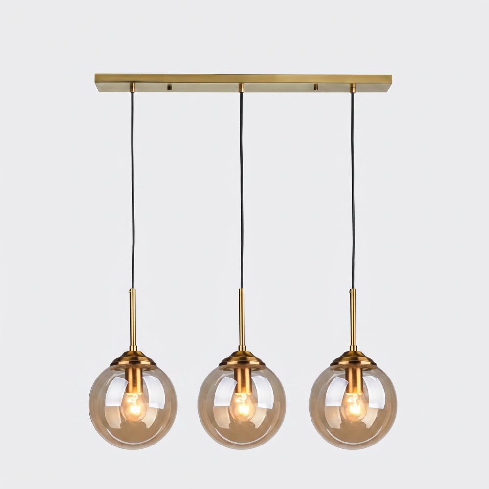 Nordycka szklana lampa wisząca LED