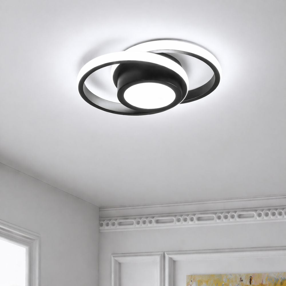 Nowoczesna Lampa sufitowa LED w kształcie kwadratu i koła