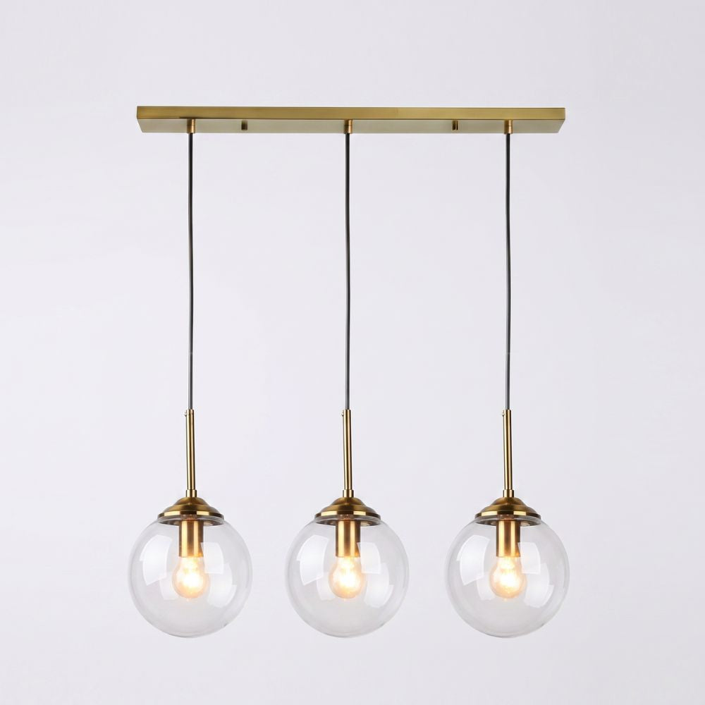 Nordycka szklana lampa wisząca LED