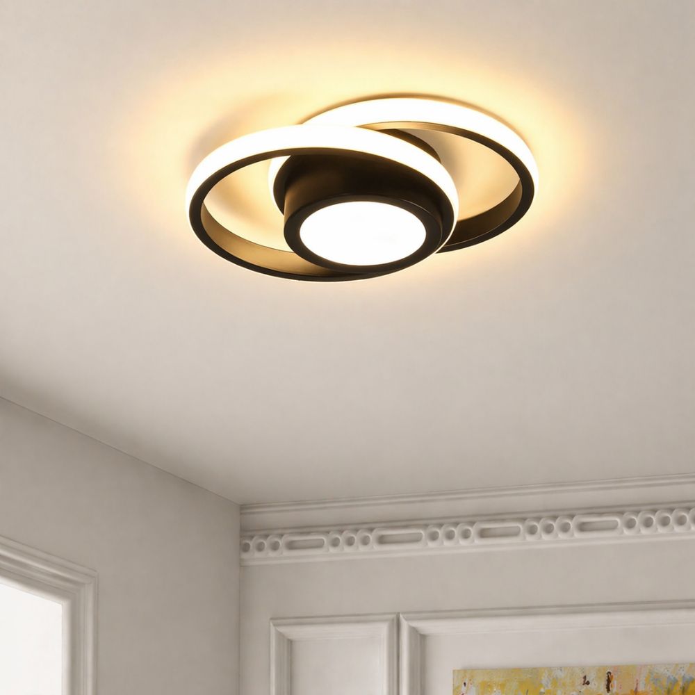 Nowoczesna Lampa sufitowa LED w kształcie kwadratu i koła