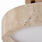 Lampa sufitowa LED z trawertynu Wabi Sabi