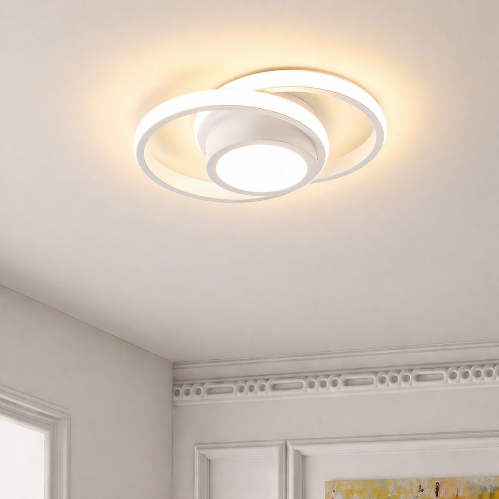 Nowoczesna Lampa sufitowa LED w kształcie kwadratu i koła