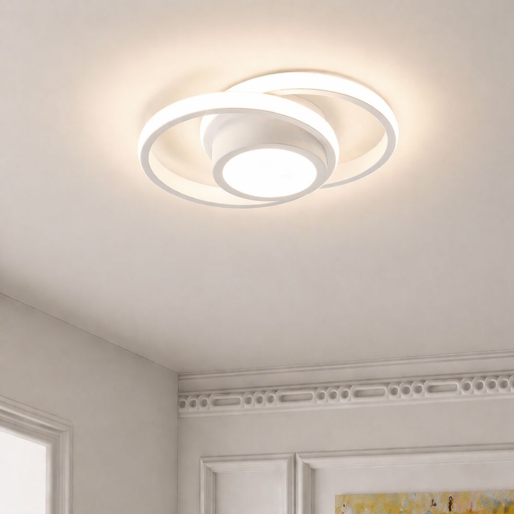 Nowoczesna Lampa sufitowa LED w kształcie kwadratu i koła