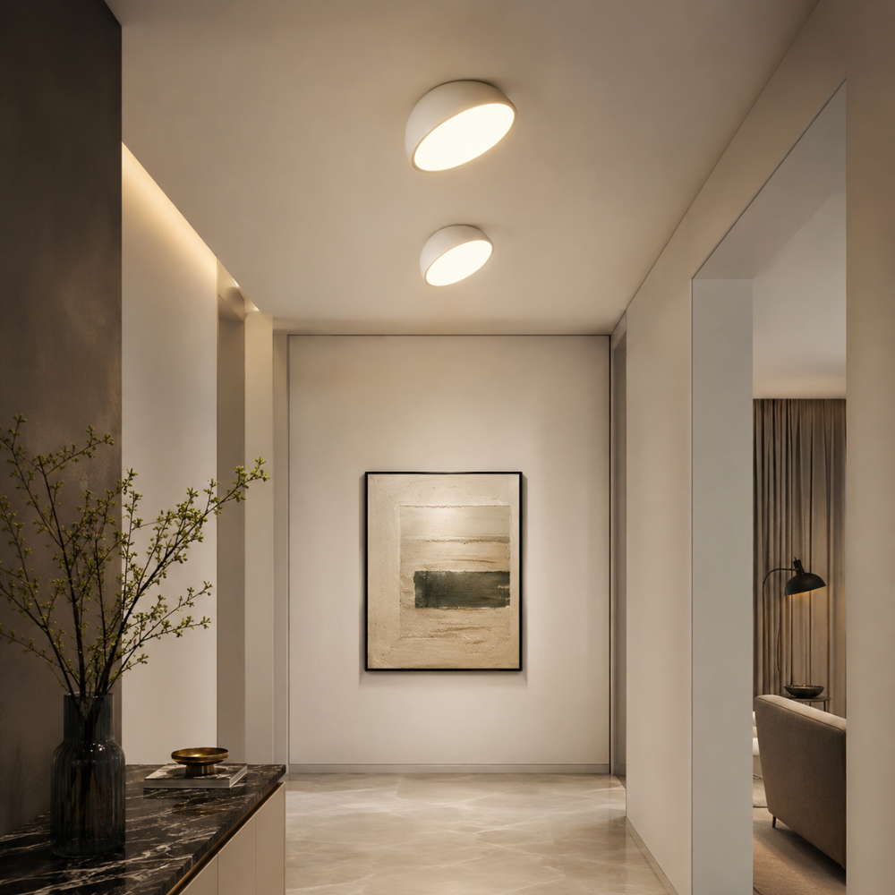 Nowoczesna lampa sufitowa led typu flush mount