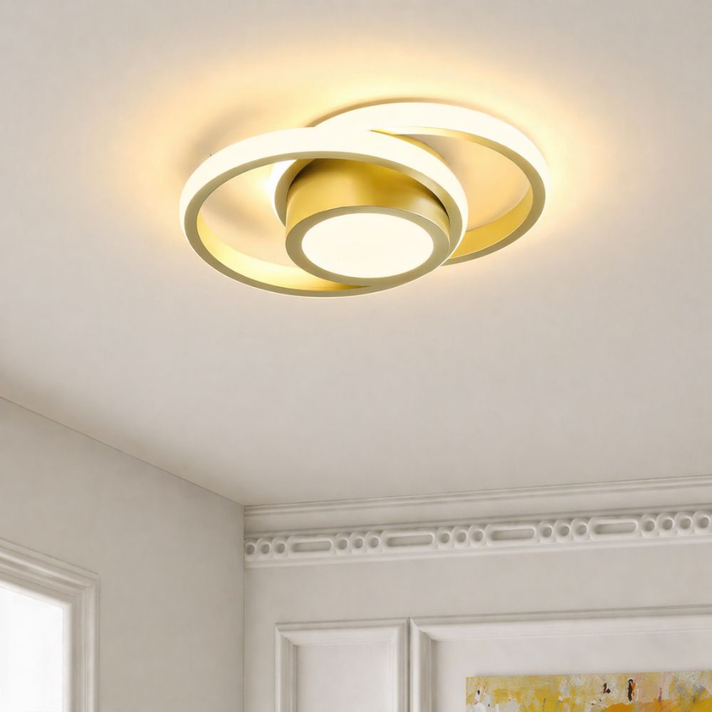 Nowoczesna Lampa sufitowa LED w kształcie kwadratu i koła