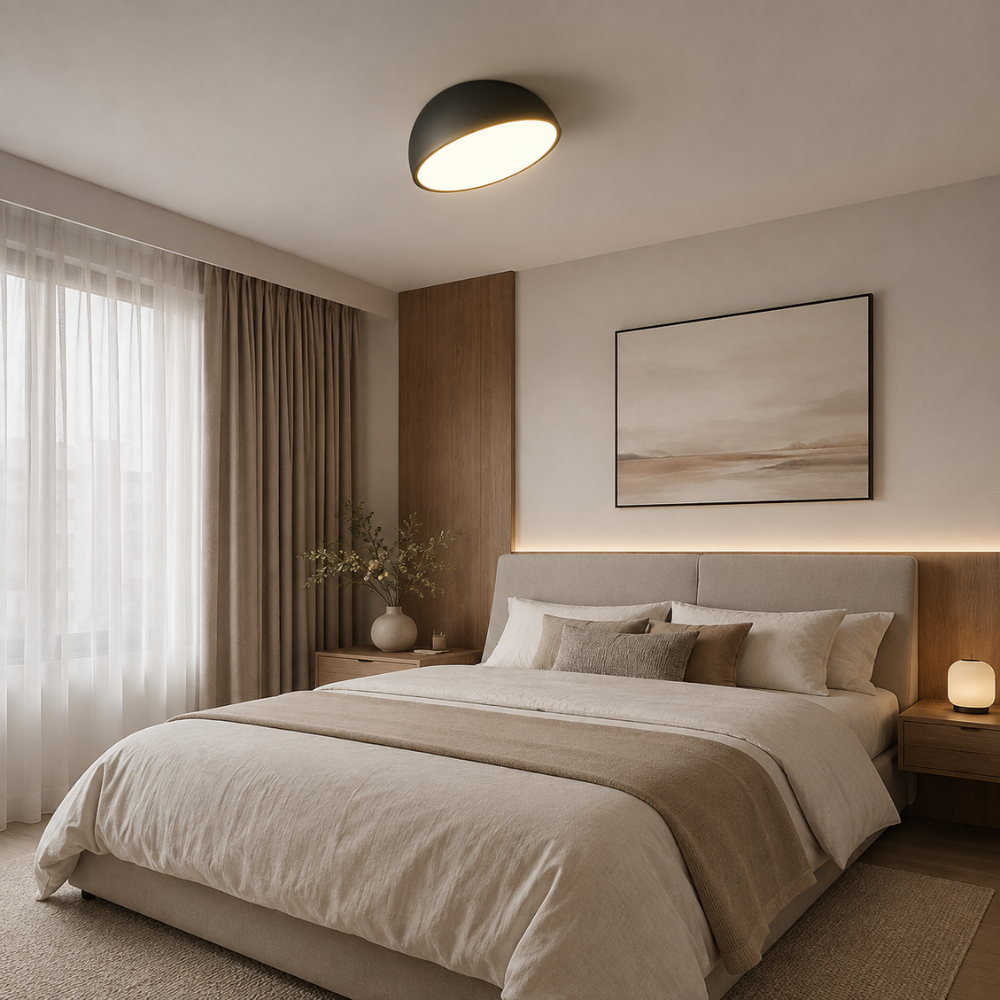 Nowoczesna lampa sufitowa led typu flush mount